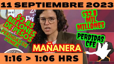 💩🐣👶 AMLITO | Mañanera *Lunes 11 de Septiembre 2023* | El gansito veloz 1:16 a 1:06.