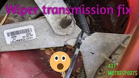 Replacing my damaged wiper transmission.