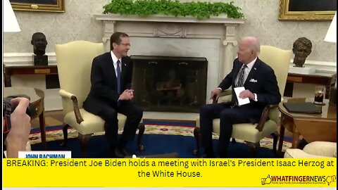 BREAKING: President Joe Biden holds a meeting with Israel's President Isaac Herzog