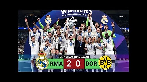 Real Madrid vs Borrusia Dortmund 2-0 Champions League Final 2024 Highlights & Goals