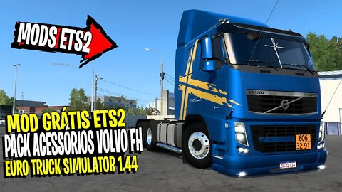 ▶️PACK ACESSÓRIOS PARA VOLVO FH BR EURO TRUCK SIMULATOR 2 1.44