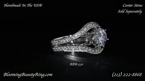 BBR-530E Engagement Ring By BloomingBeautyRing.com