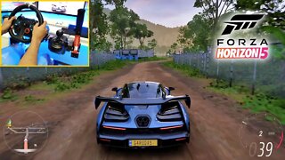 FORZA HORIZON 5 Gameplay 4k PC - MCLAREN SENNA - (Steering Wheel + Shifter)