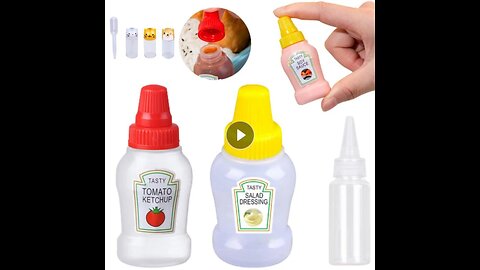 Mini Tomato Ketchup Bottle Portable Sauce Salad