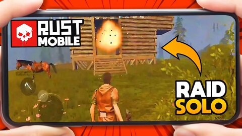 PROJECT EVO - PRIMEIRO RAID SOLO / RAID A CASA DE MADEIRA - RUST MOBILE