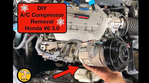 How To Remove Ac Compressor On Honda Accord V6 3.0L 2003-2007