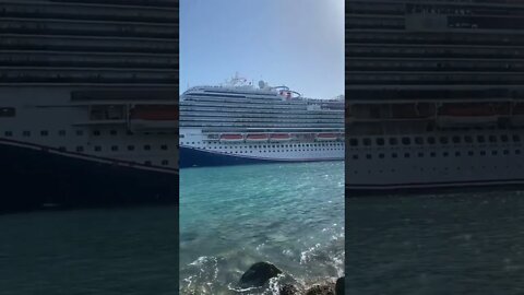 Carnival Horizon Blasts Her Horn….In The Ocean