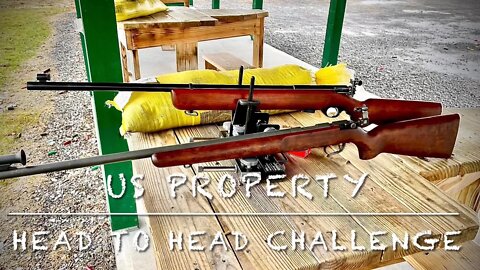 Head to head challenge US Military trainers Mossberg 44us Remington 513t US property WW2 production