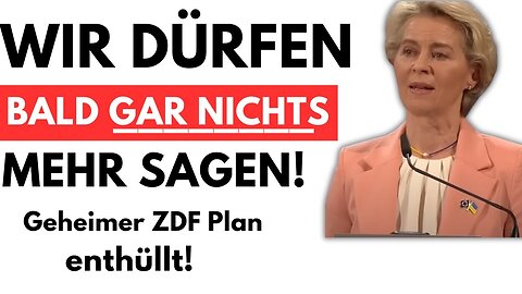 💥SENDER DECKT SKANDAL VON ZDF & URSULA VON DER LEYEN AUF AUF! DAS SOLL GEHEIM GEHALTEN WERDEN!🙈