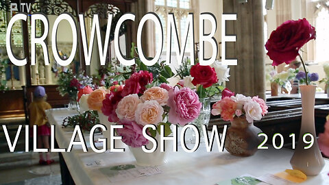 Crowcombe Village flower and dog Show 2019 West Somerset UK the annual show with flowers vegetables