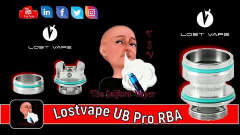 Out of the box Lostvape UB Pro Tank RBA