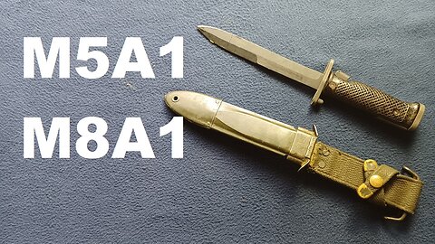 US M5A1 Bayonet (M1 Garand), Imperial. US M8A1 Scabbard, Pennsylvania Working Home for the Blind PWH