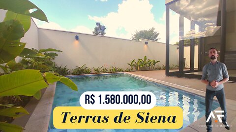 EXTRAORDINÁRIA CASA TÉRREA NA ZONA SUL DE RIBEIRÃO PRETO NO CONDOMÍNIO TERRAS DE SIENA