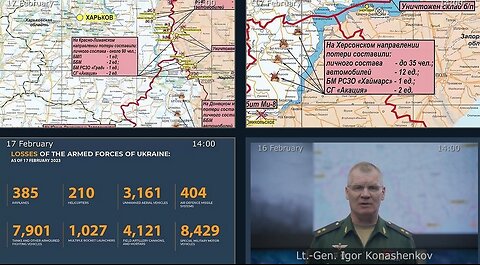 17.02.23 ⚡ Russian Defence Ministry report on the progress of the deNAZIfication of Ukraine