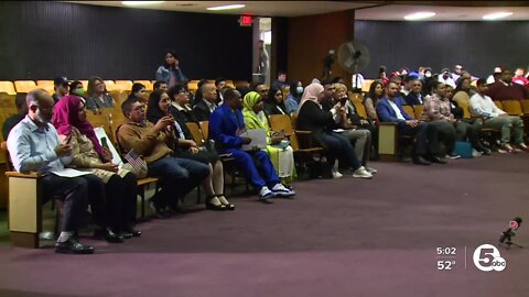 Newly naturalized U.S. citizens in Cleveland ready to cast their ballots