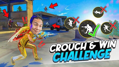 Only Crouch Kill & Booyah Challenge 🔥 I Can't Run & Jump 😬 Tonde Gamer - Free Fire Max