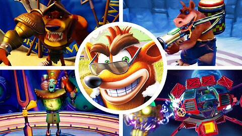 Crash Bandicoot 3: Warped - All Bosses & Ending (N. Sane Trilogy)