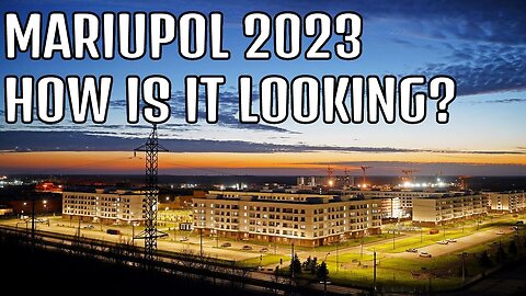 MARIUPOL,RUSSIA MARZO 2023. lavori di riparazione al teatro,nuovi edifici,Parco della Vittoria.La ricostruzione di Mariupol dei RUSSI e altri filmati fatti da NIck un residente della città RUSSA che fa vedere i lavori