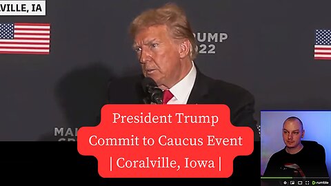 President Trump at Commit to Caucus Event | Coralville, Iowa |