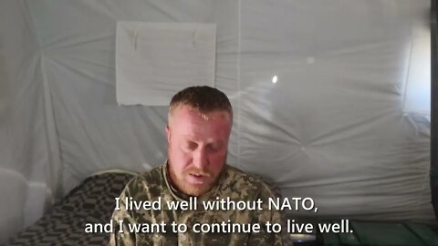 Ukrainian Soldier Who Surrendered: "I Ugre My Comrades Not To Waste Thier Lives & Surrender"