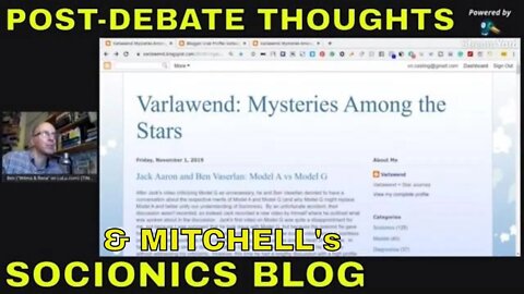 SOCIONICS: "Model G vs 80s" debate review after Mitchell's socionics blog (varlawend linked below)