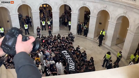 Insurrection In DC As Capital Protesters Call For Israeli Cease Fire…Take Over Rotunda Like Jan 6ers