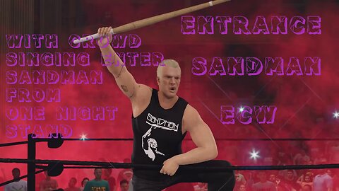 WWE 2K23 Custom Entrance The Sandman at ECW One Night Stand with custom music