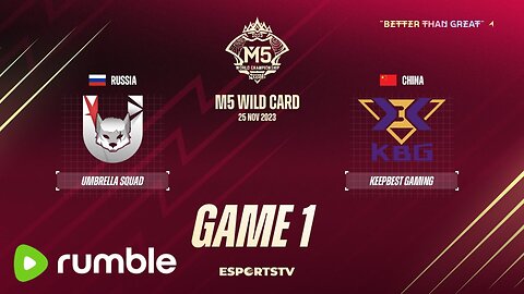 M5 Wild Card Day 3 | UMBRELLA SQUAD VS KEEP BEST GAMING | GAME 1 | Mobile Legend Championship 2023