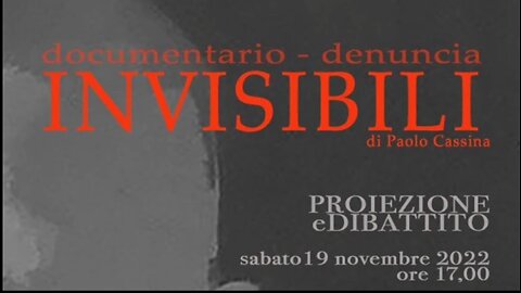 "GLI INVISIBILI": documentario sui denneggiati dal SIERO GENICO