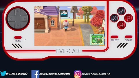 Animal Crossing on Evercade (Strutting Around My Custom Flag)