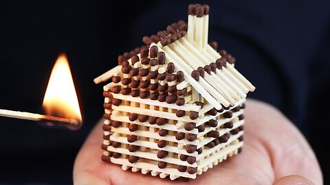 How to Make a Match House Without Glue and Burn it Down