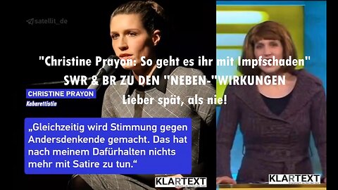 Christine Prayon: diesmal mit Impfschaden im "Mainstream"? (Re-Upload)