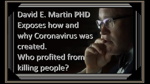 Government Contractor Dr David Martin Exposes Planning of Profitable Lethal Injections