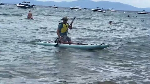 DAX paddle board on a windy day…