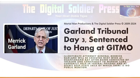 Garland Tribunal Day 3 - Sentenced To Hang At GITMO - 3/30/24..