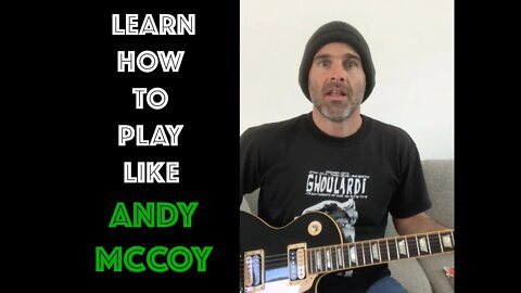 Play Guitar Like Andy McCoy / Hanoi Rocks! - 5 Minute Mini Lesson - Intermediate Guitar Players