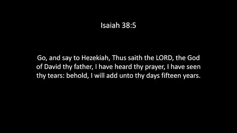 Isaiah Chapter 38