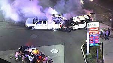 Full chase: Suspect rams cars, steals van and truck during SoCal pursuit