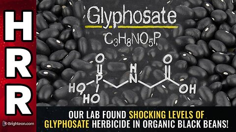 Our lab found shocking levels of glyphosate herbicide in ORGANIC black beans!