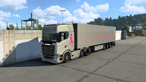 ETS2 Gameplay | Scania 730 S | Gothenburg to Oslo | Pinktober