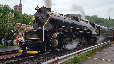 HOT OFF THE PRESS! Reading and Northern 2102 Steam Inaugural Run Jim Thorpe Pa. May 28 2022 #RBMN