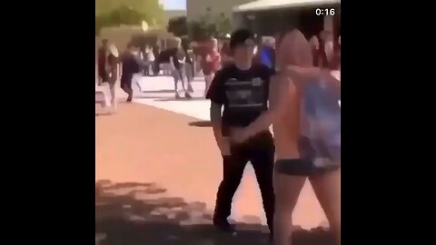 Woman bitch-slapped and got what she deserved