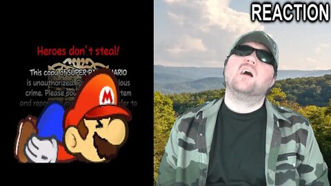 Super Paper Mario Anti-Piracy Screen REACTION!!! (BBT)