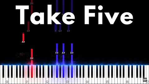 🔴 Take Five for Jazz Piano Tutorial [No Talk] Play Only 🔴