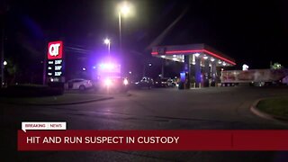 Hit and run suspect in custody.