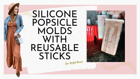 Silicone popsicle molds with reusable sticks