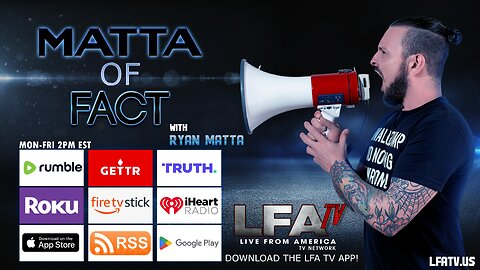 MATTA OF FACT 7.6.23 @2pm: Sound of Freedom FBI Whistleblower