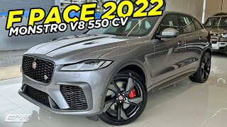 NOVO JAGUAR F-PACE SVR 2022 MELHOR SUV ESPORTIVO DE TIRAR O FÔLEGO COM MOTOR V8!