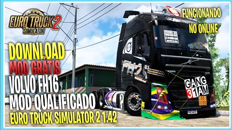 MOD VOLVO FH MAIS TOP DO BRASIL EURO TRUCK SIMULATOR 2 1.42