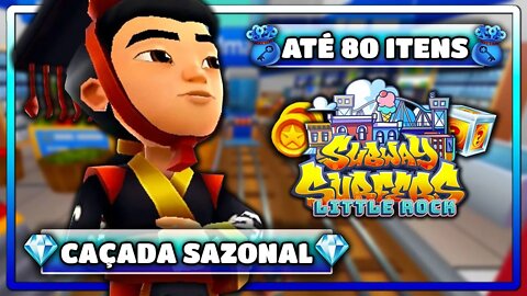 Subway Surfers Little Rock | Caçada Sazonal até 80 Itens